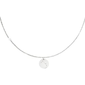 Collier signe du zodiaque Bélier Argenté Acier inoxydable h5 Image5